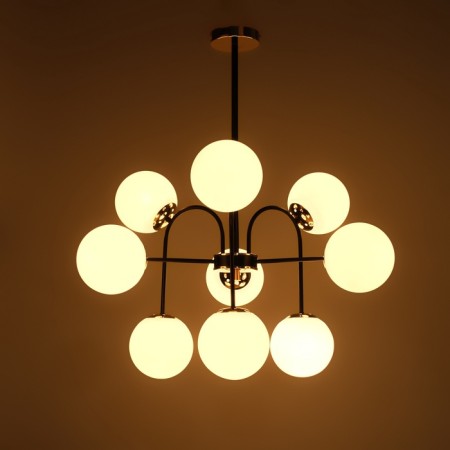 Causte "Punto" 9he27 black and gold 76x76x78 cm-2