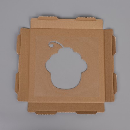 Box for a cake with a window, "cake", white, 30 x 30 x 30 cm-6