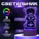 Light "Mishutka" Led RGB from the network 9.5x9.5x16 cm Risalux