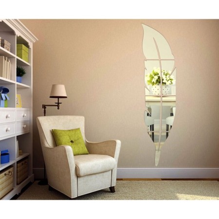 Interior stickers "Peryshko", mirror, decor on the wall, panel 73 x 18 cm, 6 email-3