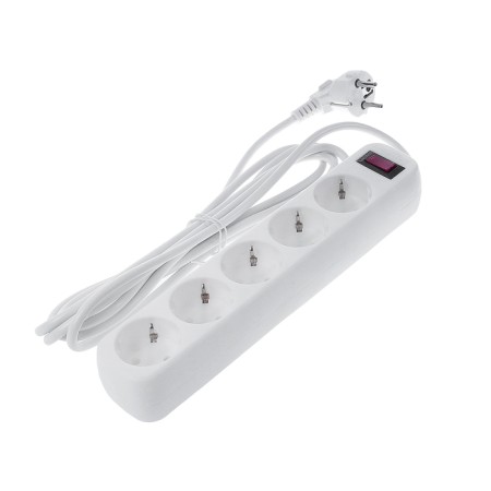Smartbuy network filter, 5 outlets, 3 m, 10 A, 2200 W, s/c, with off., White