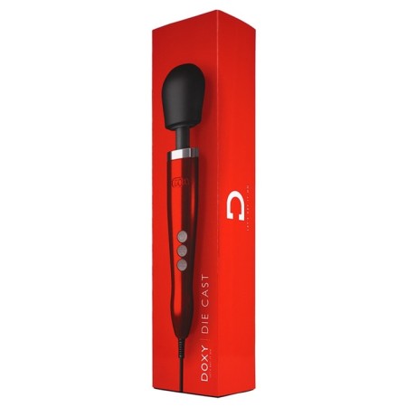 Vibration massager Doxy Die Cast, 37 cm, red-2