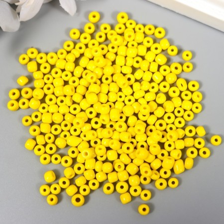 Round beads 6/0 "lime" 20 g-1