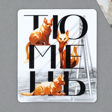 Vinyl magnet "Tyumen" 6 x 7 cm