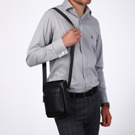 Male bag, black color-6