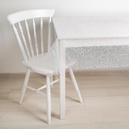 The tablecloth without the base is the elaborate "openwork", 110 × 120 cm, the color is transparent-1