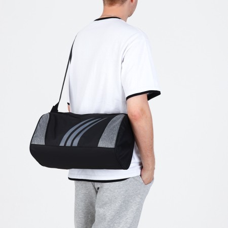 Sports bag with lightning, long belt, black/gray color-5