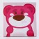Application with pompom "Bear" size - 20 × 20 cm, glue 30 ml
