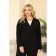 Women's costume: cardigan, trousers, size 50, black color