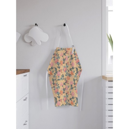 Apron kitchen with a photo print "Flower weaving", adjustable, size OS-1