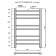 Room electrician Grois Alex, 400x800 mm, 8 crossbars, lower, white