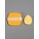 Set of sponge d/makeup 2 pcs: drop, down jacket in the layer case Latex yellow bag QF