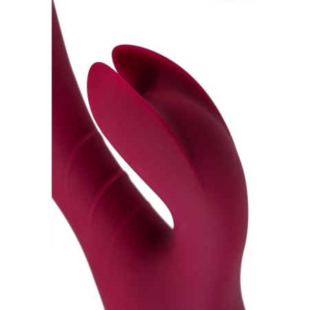 Vibrator with clitoral stimulant L’Eroina by Toyfa Mion, silicone, burgundy, 22 cm-9