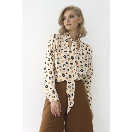 Women's blouse with a banting tie, size 52-1