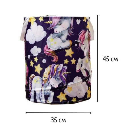 Basket for toys "Unicorns" 35 × 35 × 45 cm-1