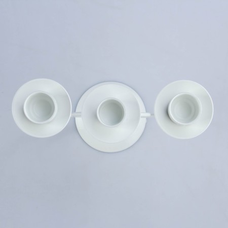 Climber "Trio" metal for 3 candles, 17x18 cm, white-2
