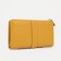 Women's wallet on the button, yellow color