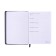 Dated diary of 2025, A6+, 176 sheets "Lyon", solid cover, pancake embossing, with liesa, block 80 g/m2, blue
