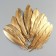 A set of goose feathers 15-20 cm, 10 pcs, golden