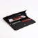 Women's wallet on the button, beige color
