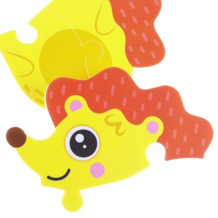 Soft puzzle for kids "Hedgehog on a walk", 3 details, crush me-5