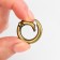 Karabin ring, d = 16/24 mm, thickness - 4 mm, 5 pcs, bronze color