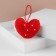 A needle with a loop "Heart", 8.5 × 6.5 × 3.5 cm, red color
