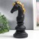 Souvenir Polystone "Chess Figure - Horse" Black with gold mix 27x11.4x14.2 cm