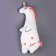 Soft toy-podushka "Unicorn", 60 cm, white color