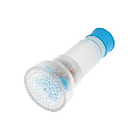 Zein aerator, increasing in length, stream adjustment, plastic, blue-5