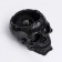 Figure Aromatic candle in concrete "Skull", 14x11 cm, black, cookies and skin