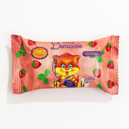 Soap toilet children's strawberries, packed, 100 g