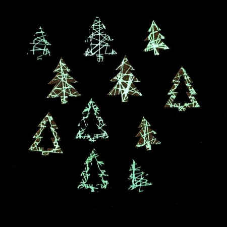 New Year's decor with backlight "Christmas tree", set of 12 pcs.-3