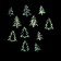 New Year's decor with backlight "Christmas tree", set of 12 pcs.