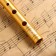 Flute Music Life D, Golden, 30 cm