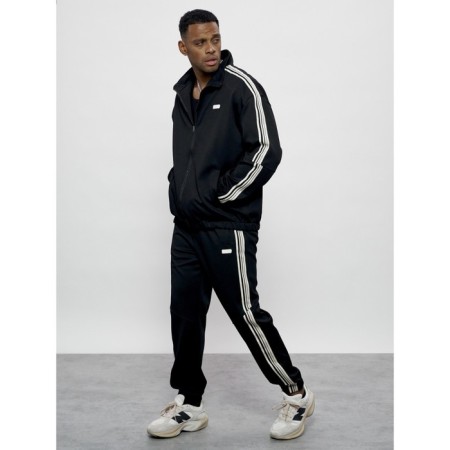 Sports suit men's, size 48, black color-2