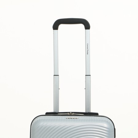 Small suitcase 20 "On a zipper, code lock, 4 wheels, color gray color-4