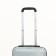 Small suitcase 20 "On a zipper, code lock, 4 wheels, color gray color