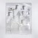 Storage set, 6 items, transparent/white color
