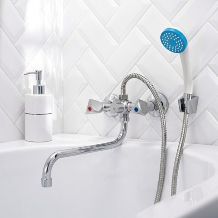 Bath mixer RMS SL119-143, two-wound, chrome-1