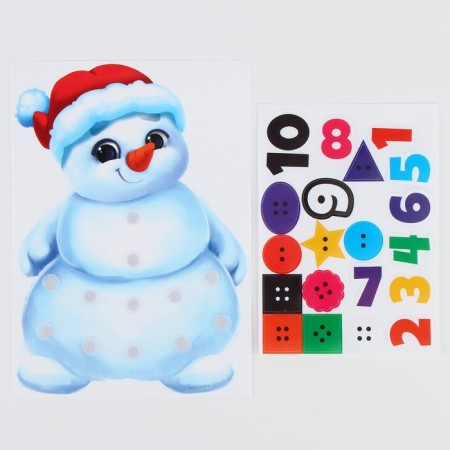 New Year's Velcro game "New Year! Learning to count "-7