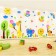 Interior stickers "animals", children's, decor on the wall, panel 200 x 96 cm