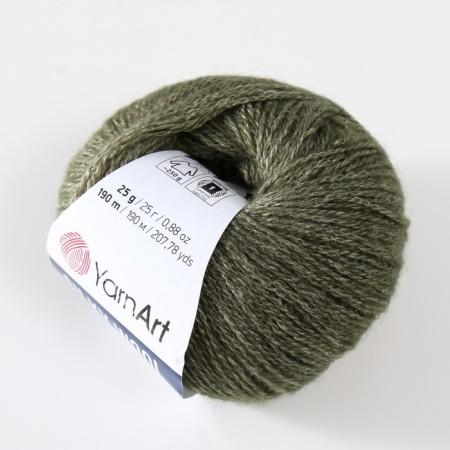 Yarn "Silky Wool" 35% Silk district, 65% Merino. Wol 190m/25g (346 wormwood)-1