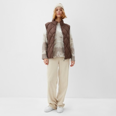 Women's vest at the lightning collorista, coffee color, river 42-1