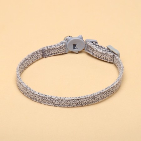 Koshachi collar "tenderness", with a bell and suspension, 30 x 1 cm, polyester, gray-1