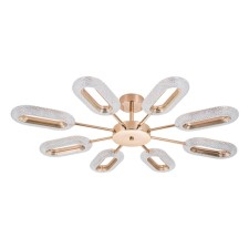 Ceiling chandelier Arte Lamp Ovale A2489PL-8GO, LED, 79 W, 92x92x18 cm, 3950 lm, remote control, golden