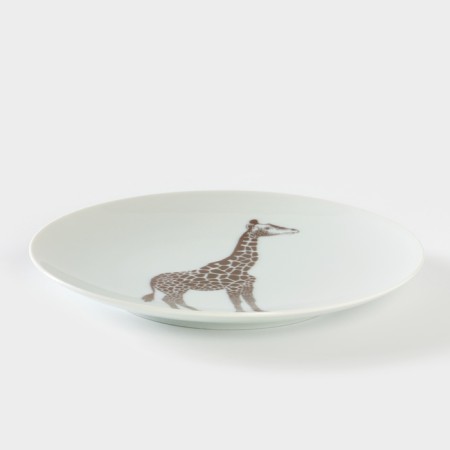 Porcelain plate "Safari. Giraffe ", d = 20 cm-1