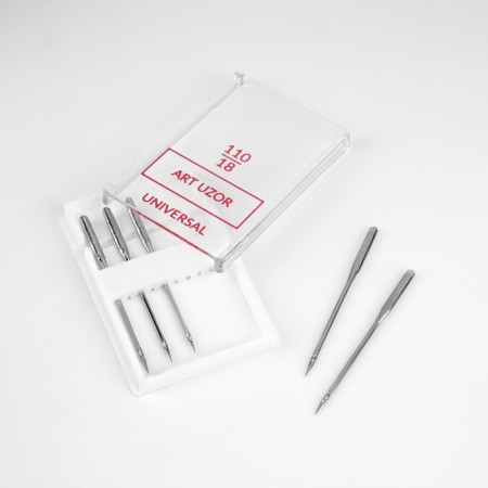 Needles for household sewing machines, universal, No. 110/18, 5 pcs-1
