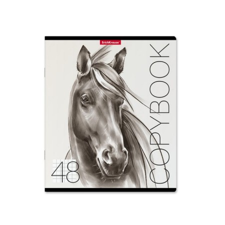 Notebook of 48 sheets in the Erichkrause Wild Horse cage, cover coated cardboard, offset block, mix-5