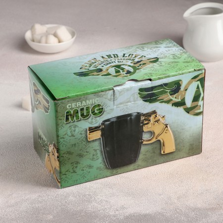 Ceramic mug "Carleone", 400 ml, chick pen color-3